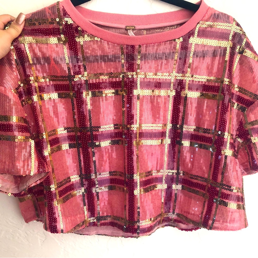 Free People sequined top